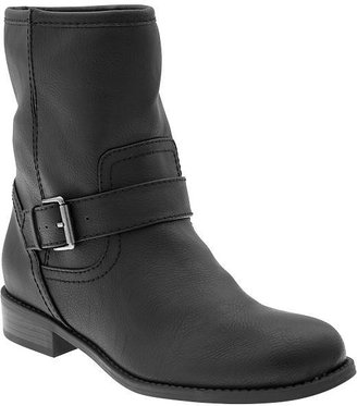 Old Navy Women's Faux-Leather Moto Boots