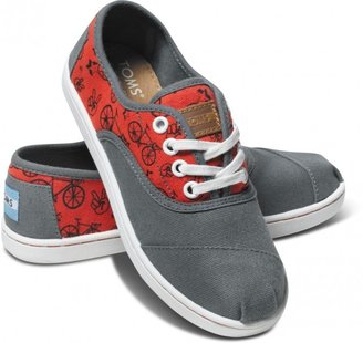 Toms Red Peace N' Bikes Youth Cordones