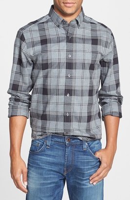 Swiss Army 566 Victorinox Swiss Army® 'Sellen' Tailored Fit Plaid Cotton & Cashmere Sport Shirt