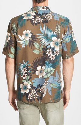 Tommy Bahama 'Gaugantic Floral' Original Fit Short Sleeve Silk Sport Shirt