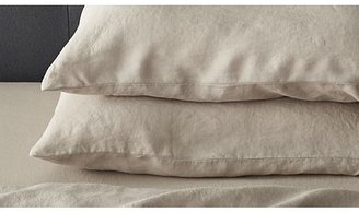 Crate & Barrel Lino Flax Linen Full Fitted Sheet