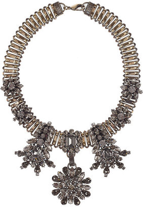 Emilio Pucci Brass and crystal necklace