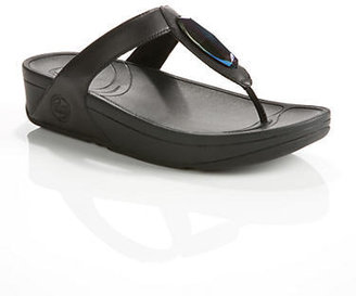 FitFlop Chada Black Leather Sandals