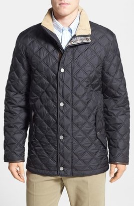 Brooks Brothers Regular Fit Quilted Jacket with Tartan Lining