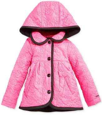 London Fog Baby Girls' Rose-Quilted Jacket