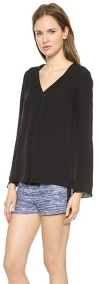 Theory Double Georgette Trent Blouse