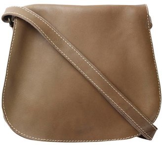 Fat Face Shaped Leather Saddle Bag