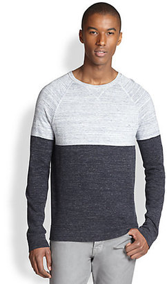 Vince Heathered Colorblock Sweater