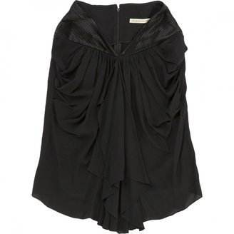Balenciaga Black Silk Skirt
