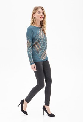 Forever 21 Contemporary Tribal-Inspired Sweater