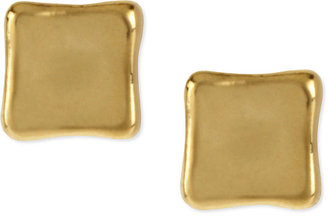 Robert Lee Morris Earrings, Gold-Tone Sculptural Square Stud Earrings