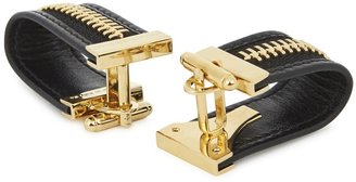 Alexander McQueen Gold tone zip cufflinks