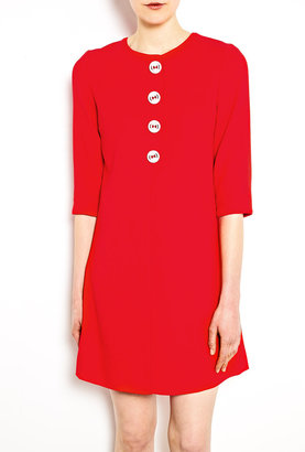 Goat Exclusive Sheriff Button Front Tunic Shift Dress