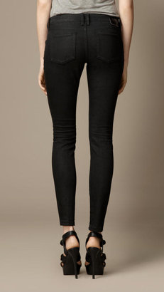 Burberry Skinny Fit Low-Rise Washed Black Jeans