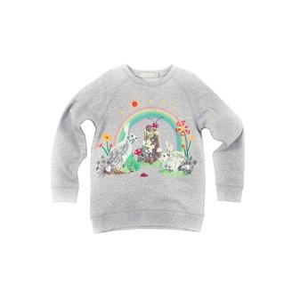 Stella McCartney Girl's Betty Rainbow & Bunny Sweatshirt