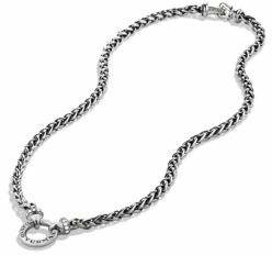 David Yurman Wheat Chain Diamond & Sterling Silver Necklace
