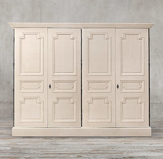 Restoration Hardware Montpellier Panel 4-Door Cabinet