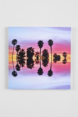Urban Outfitters Wesley Bird Palmadelic Lavender Stretched Canvas Print