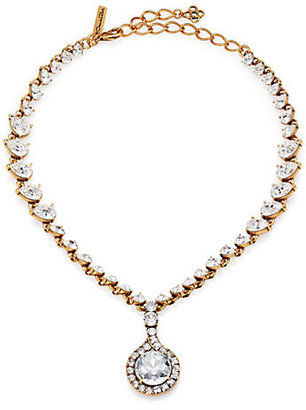 Oscar de la Renta Jeweled Pendant Necklace