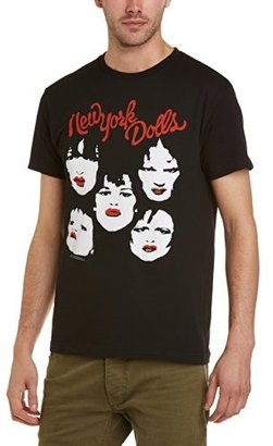 FANPAC Men's New York Dolls 4 Faces Crew Neck Short Sleeve T-Shirt