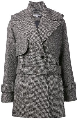 Carven double breasted tweed coat
