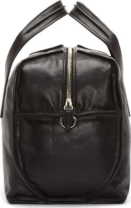 Alexander Wang Black Leather Inside-Out Weekender Duffle Bag