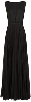 MANGO Contrast Back Gown, Black
