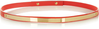 Sophie Hulme Leather and gold-plated belt