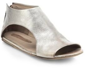Marsèll Metallic Leather Cutout Sandals