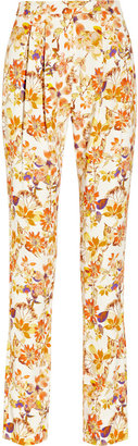 Suno Floral-print woven pants
