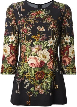 Dolce & Gabbana floral print top