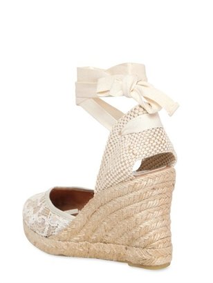 Sarah Summer 90mm Mesh Lace Wedges