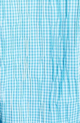 Foxcroft Crinkled Gingham Shirt (Petite)