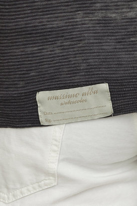 Massimo Alba Striped Long-Sleeve Raya Polo Shirt