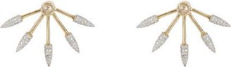 Pamela Love Fine Jewelry Diamond & Gold Five Spike Earrings