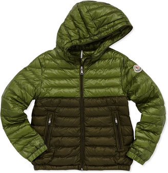 Moncler Emeric Long Season Packable Jacket, Dark Green