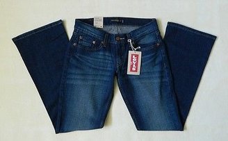 Levi's NEW Levi’s 524 Too Superlow Boot Cut Stretch Juniors Womens Blue Jeans Many Size