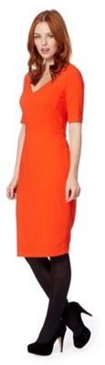 J by Jasper Conran Designer orange crepe dress