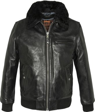 Schott NYC Men's Lc1380 Flight Leather Jacket