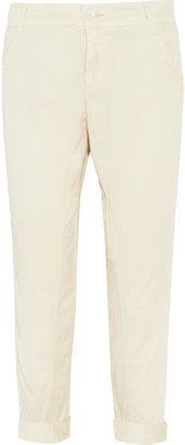 James Perse Brushed-twill tapered pants