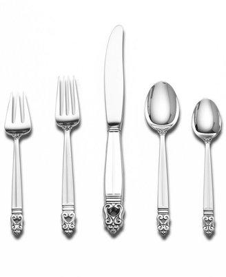 Wallace International Silver Sterling Silver Flatware, Royal Danish 5 Piece Dinner Place Setting