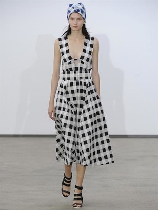 Derek Lam Check-print A-line dress