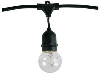 Illumine 15-Light Outdoor Black String Light Set