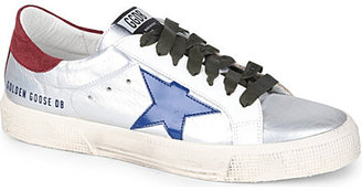 Golden Goose May leather trainers