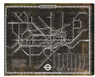 Oliver Gal 'London Tube 1972' Wall Art
