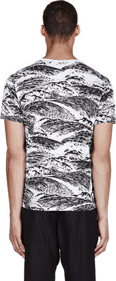Kenzo White & Black Waves T-Shirt