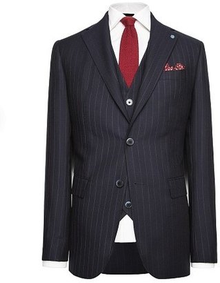 MANGO Pinstripe suit blazer