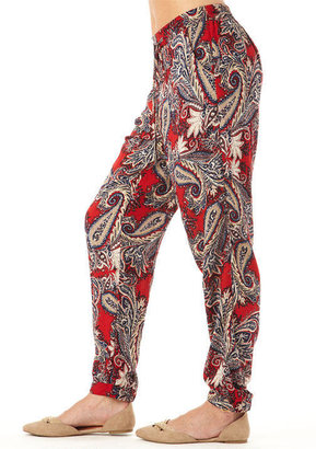 Alloy Spoon Jeans Paisley Printed High Waist Pant