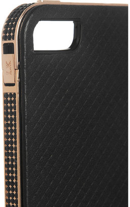 Finds + Lily Kwong The Charlotte rose gold-plated leather iPhone 5 case
