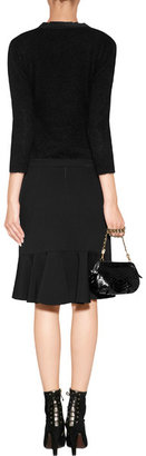 Alberta Ferretti Wool Skirt in Black